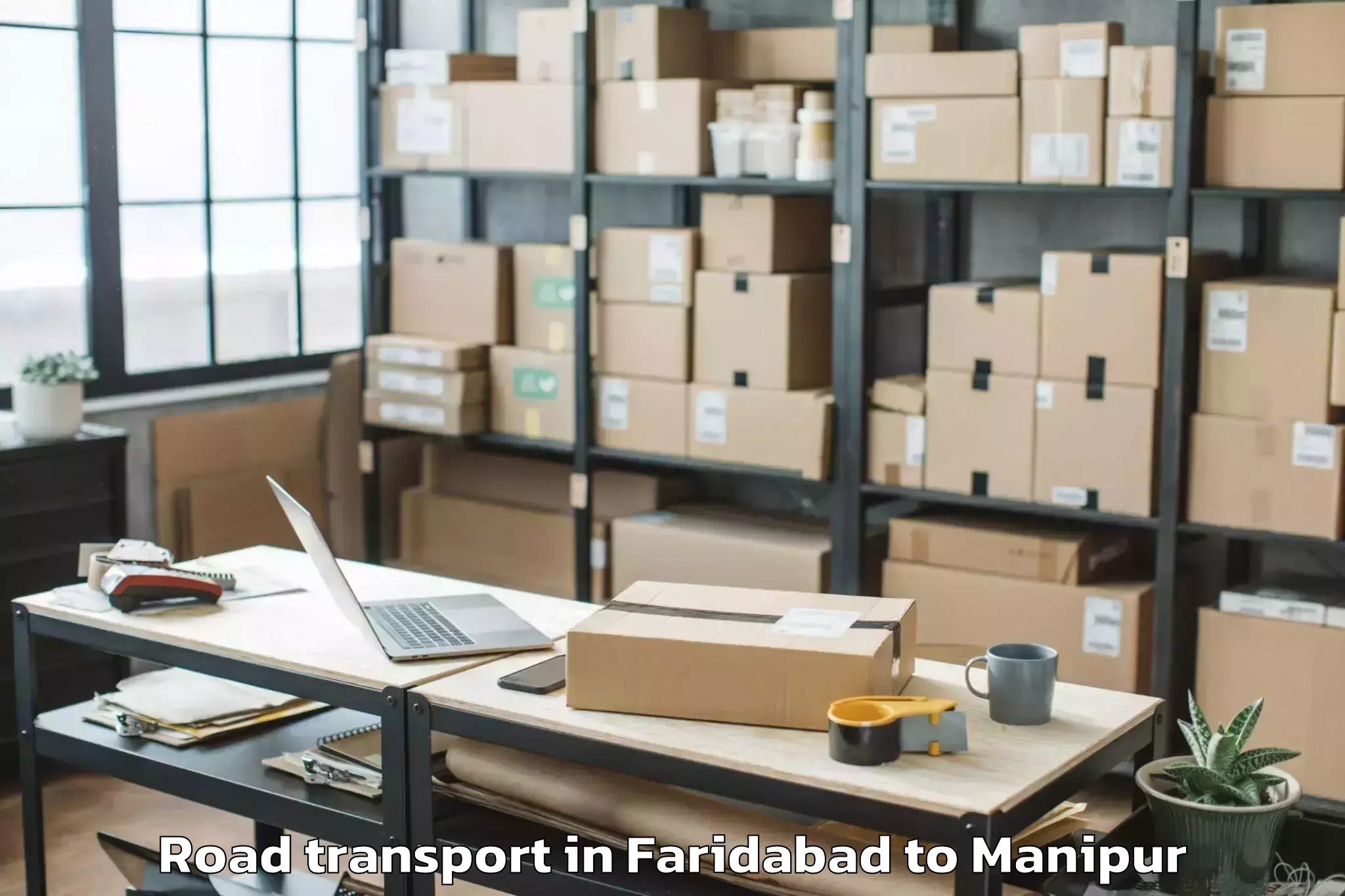 Leading Faridabad to Lamphelpat Road Transport Provider